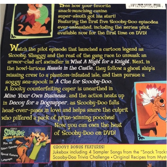 Scooby Doo’s Original Mysteries DVD Includes First 5 Episodes Cartoon Network - Picture 9 of 11